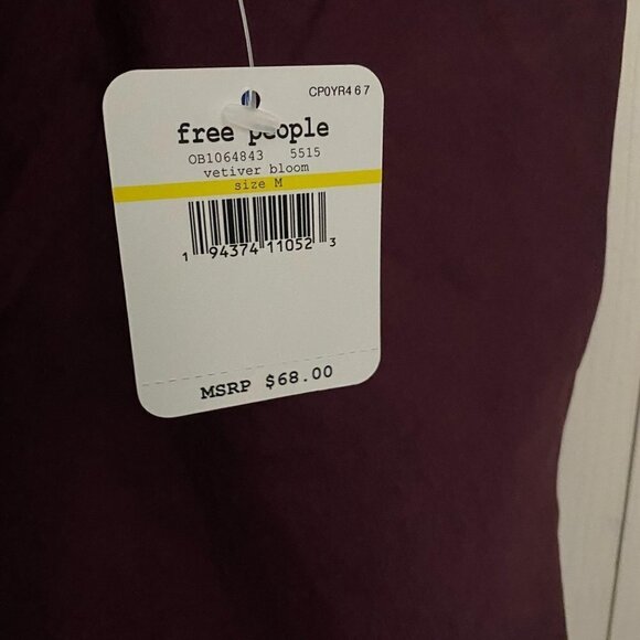 Free People Plum Sequin Bandeau Turn It On Cami - Picture 4 of 9